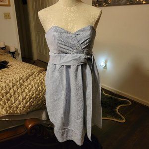 Southern Frock Seersucker Strapless Dress